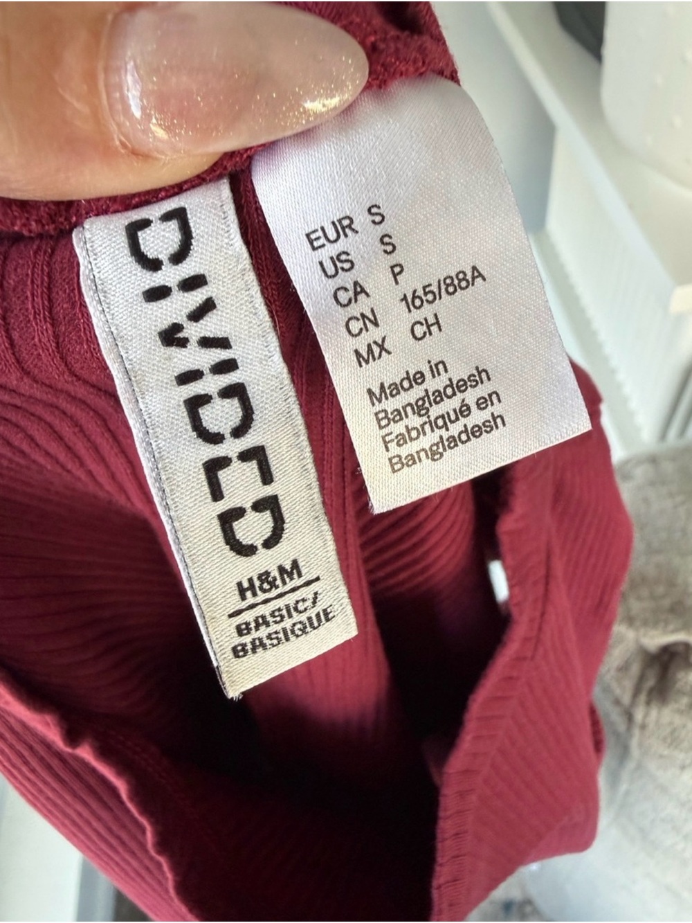 H&M Ribbed Short-Sleeve Tee - Picture 3 of 4